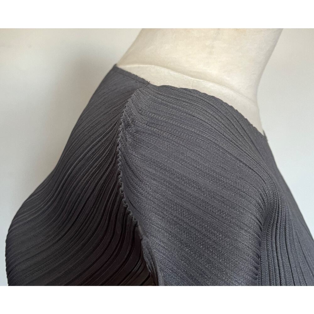 Issey Miyake Grey Women's XS Long Sleeve Top Pleats Please Collection - Picture 7 of 10